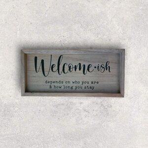 5 x 12 Reversible Box Frame~ Lake Vibes / Welcome ~ ish